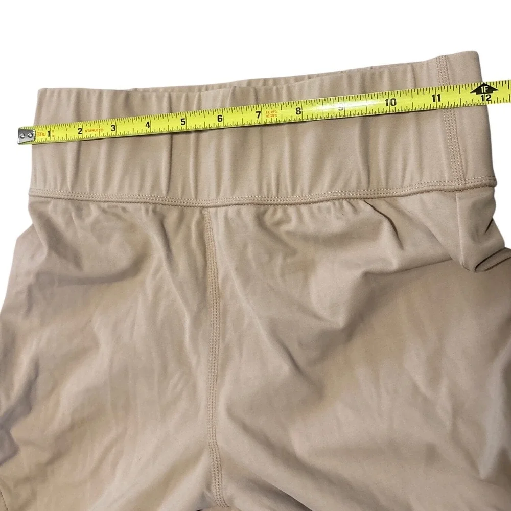 Carbon38 Women Tan Lace Up High Rise Leggings Size M Polyamide Blend Activewear - Picture 5 of 9